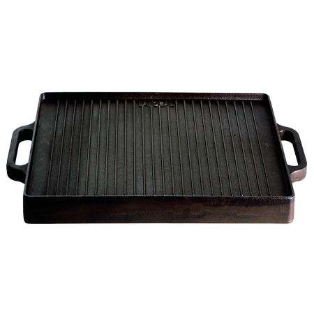 Grillplatte (Plancha) aus Gusseisen