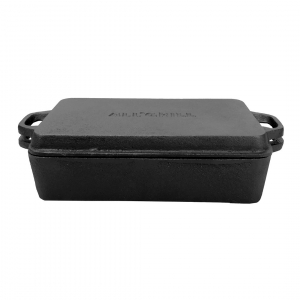 Kombi 2in1 Casserole aus Gusseisen 16x11x4 cm + Deckel 16x11x2 cm