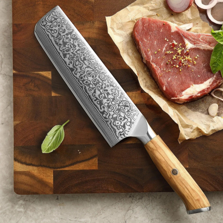 Damast Nakiri Olive Damastshop.de - Damastshop