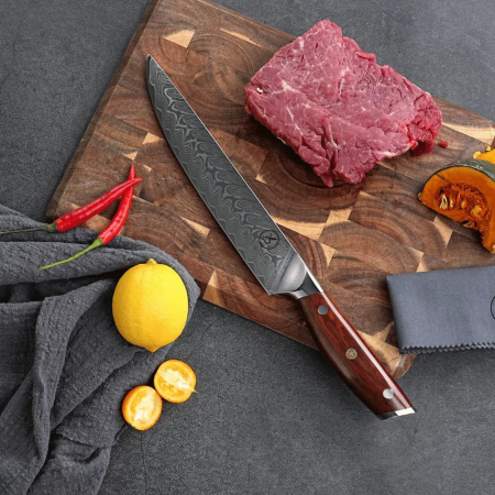 Damast Tranchiermesser Palisander Damastshop.de - Damastshop