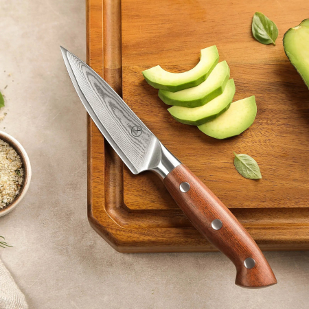 Premium Damast Paring Red Wood Draft Draft Damastshop.de - Damastshop