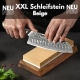 XXL Schleifstein 3000/8000 mit Bambushalter und Schleifhilfe 15° Farbauswahl Damastshop.de - Damastshop